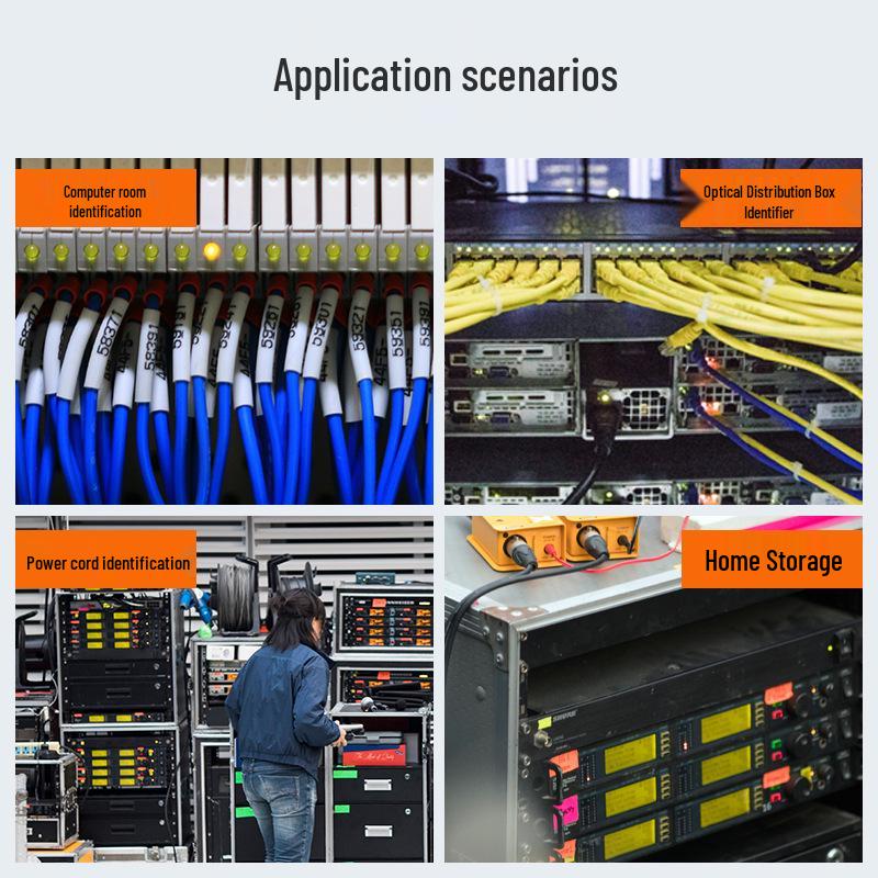 Etykiety identyfikacyjne kabli światłowodowych i do centrów danych - A4 Ochronna owijka