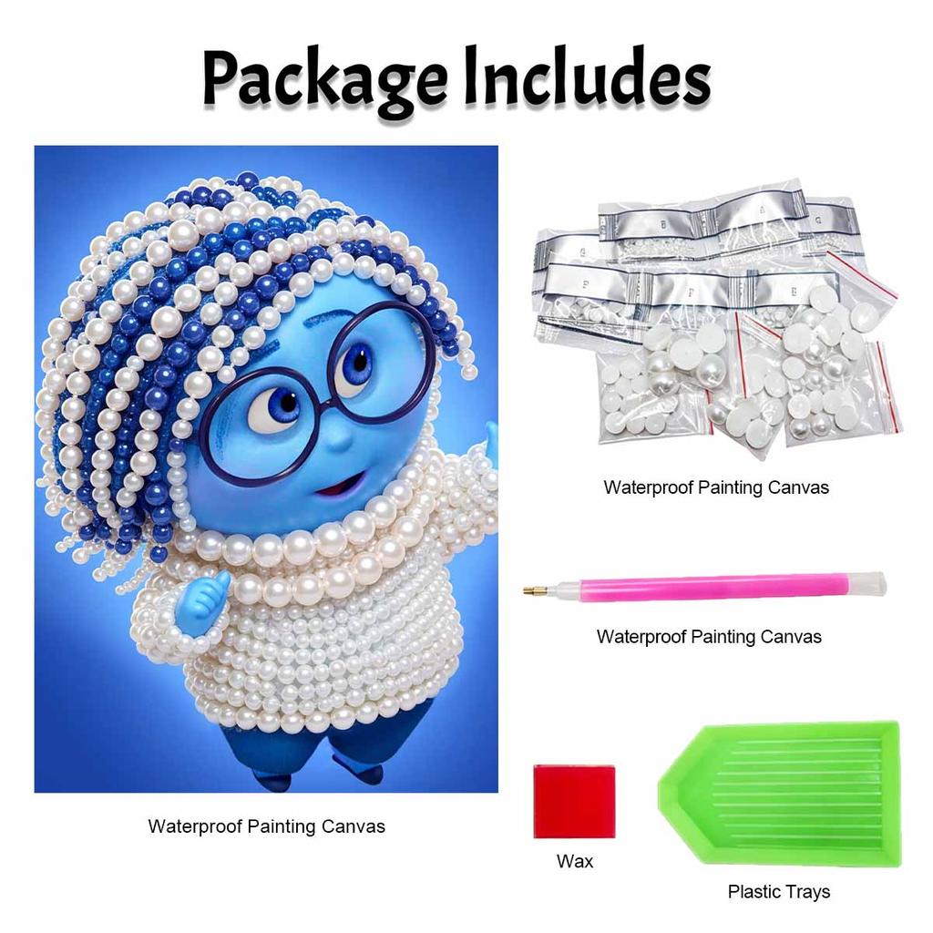 Disney DIY Pearl Painting Inside Out Worry Decorative Painting Creative Ornaments Friends Gifts Desktop Displays