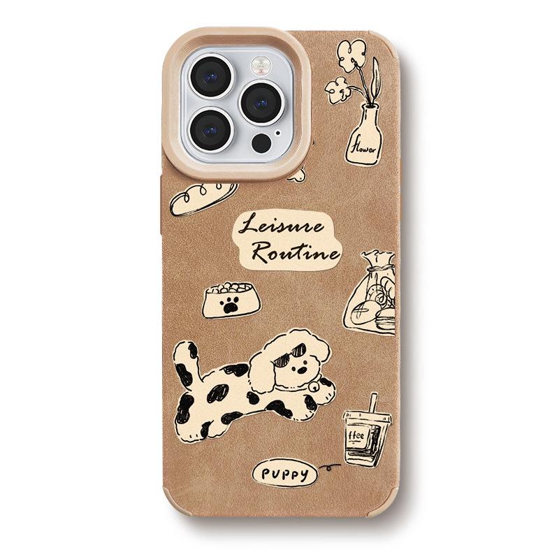

Zhitai Leather Case for iPhone 11-16 Series, including 15 Pro Max, 14, 13 Pro, and 12, with Cartoon Design. iPhone 14 Plus/15 Plus