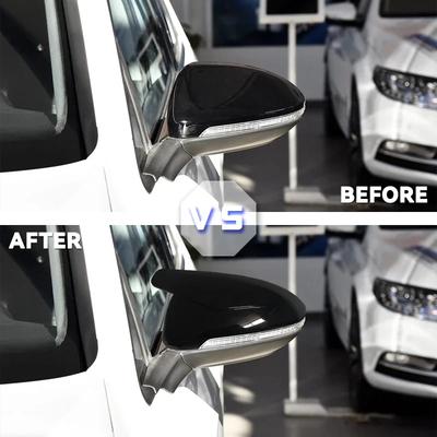 Seiten-Rückspiegelabdeckungen Blinker für VW Golf 7 MK7 7.5 GTI für Touran 2013-2020 Helles Schwarzes Spiegelgehäuse Autozubehör