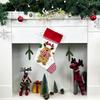1pcs Linen Christmas Stocking Gift Bag Snowman Hanging Christmas Tree Ornaments Decorations for Festive Holiday Wall Decoration