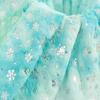 Snowflake Velvet Plush Toys & Accessories Fabric with Tie-Dye and Silver Highlights