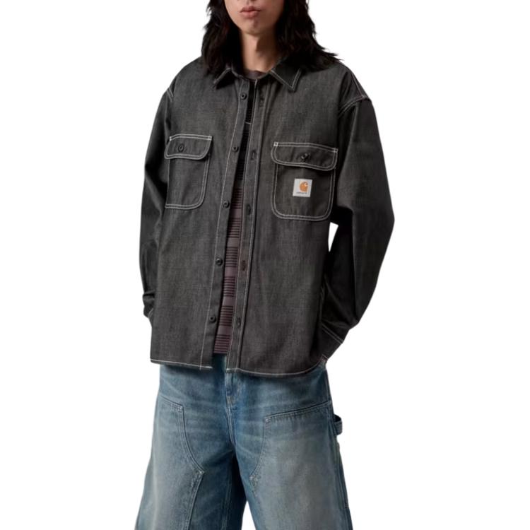 Carhartt WIP FW25 Tigan Shirt Jac Comfortable Simple Button Long Sleeve Shirt Men shirts I036263-89-01