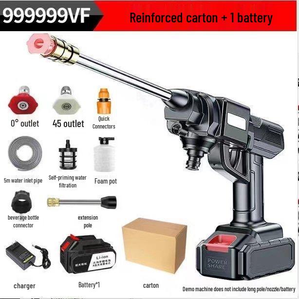 Rechargeable Wireless Car Washer: Portable High-Pressure Spray Gun with Lithium Battery - Free Shipping