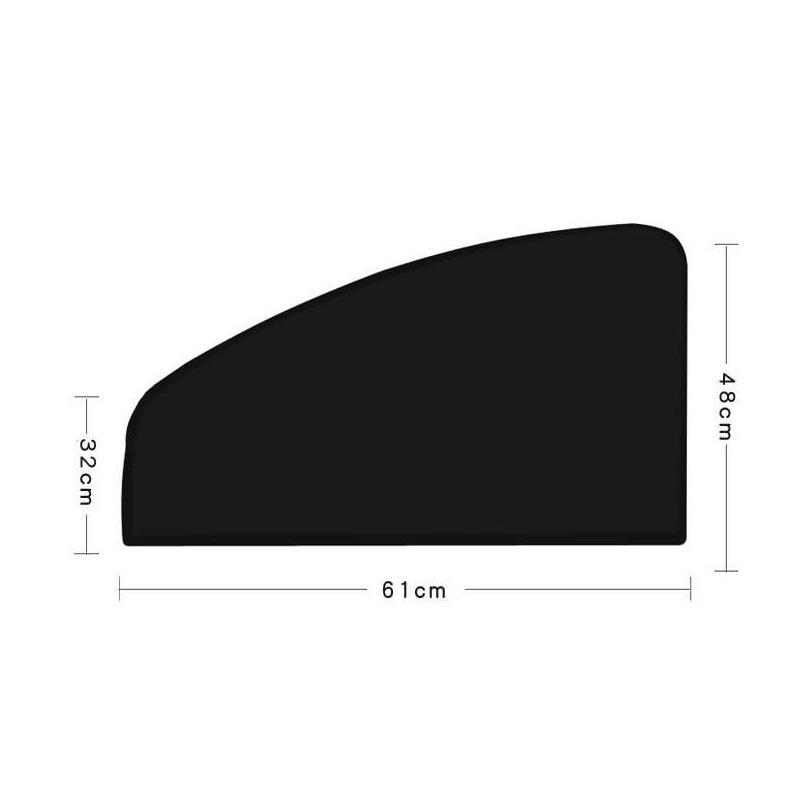 Universal Magnetic Sunshade for Car Window - Rear Seat Blackout with Suction Cup for Heat Insulation and Sun Protection