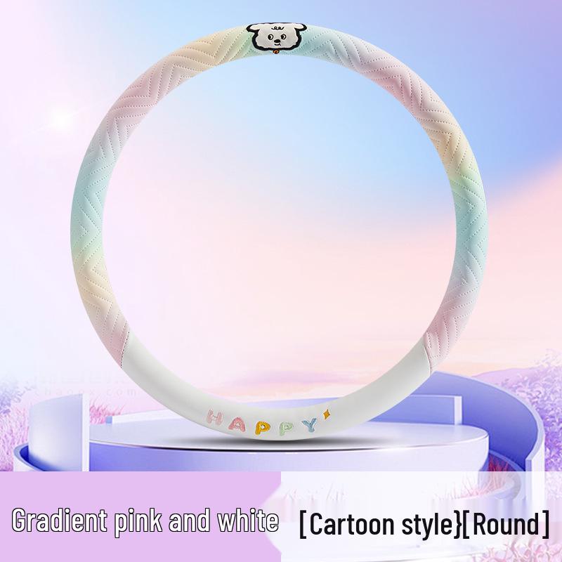 2024 Iridescent Nappa Leather Puppy Steering Wheel Cover