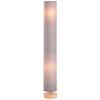 Floor Lamp for Living Room, 47" Modern Standing Lamp with Linen Shade, Wooden Base, Grey