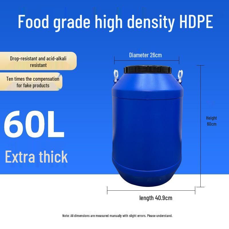 Multifunctional Square Food Grade Plastic Bucket: Composting, Water Storage, Fermentation, Oil Drum, Honey Seal, Chemical Use.