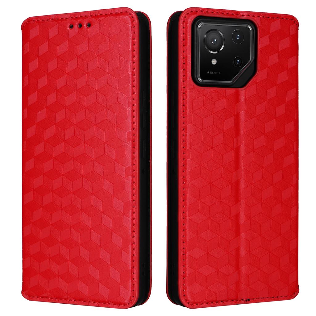 For Asus ROG Phone 9 Pro 5G/Phone 9 5G Case Wallet Rhombus Imprinted Leather Phone Cover