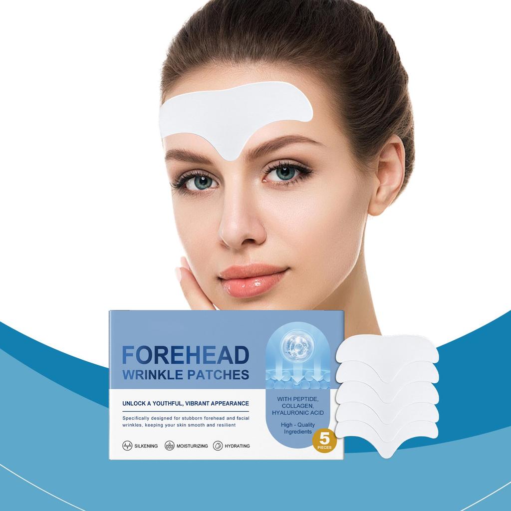 Forehead Wrinkle Patches  Ageverse  Face Patches Non Wrinkle Gel Pad Set Chest Neck Eye Face Pad Removal Patch 5PIECES