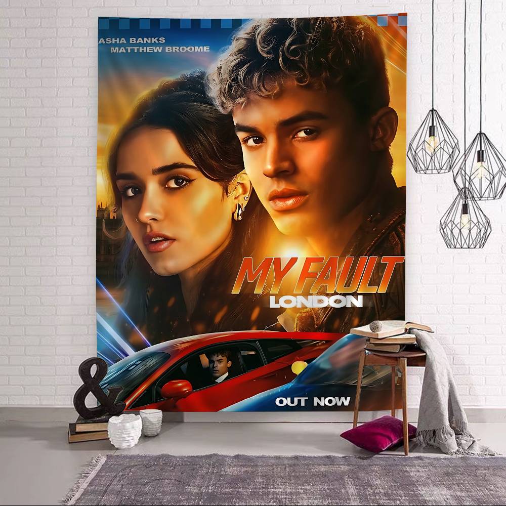 My Fault Culpa Mia Youthful Love Movie Hippie Wall Hanging Tapestries Bohemian Wall Tapestries Mandala Ins Home Decor