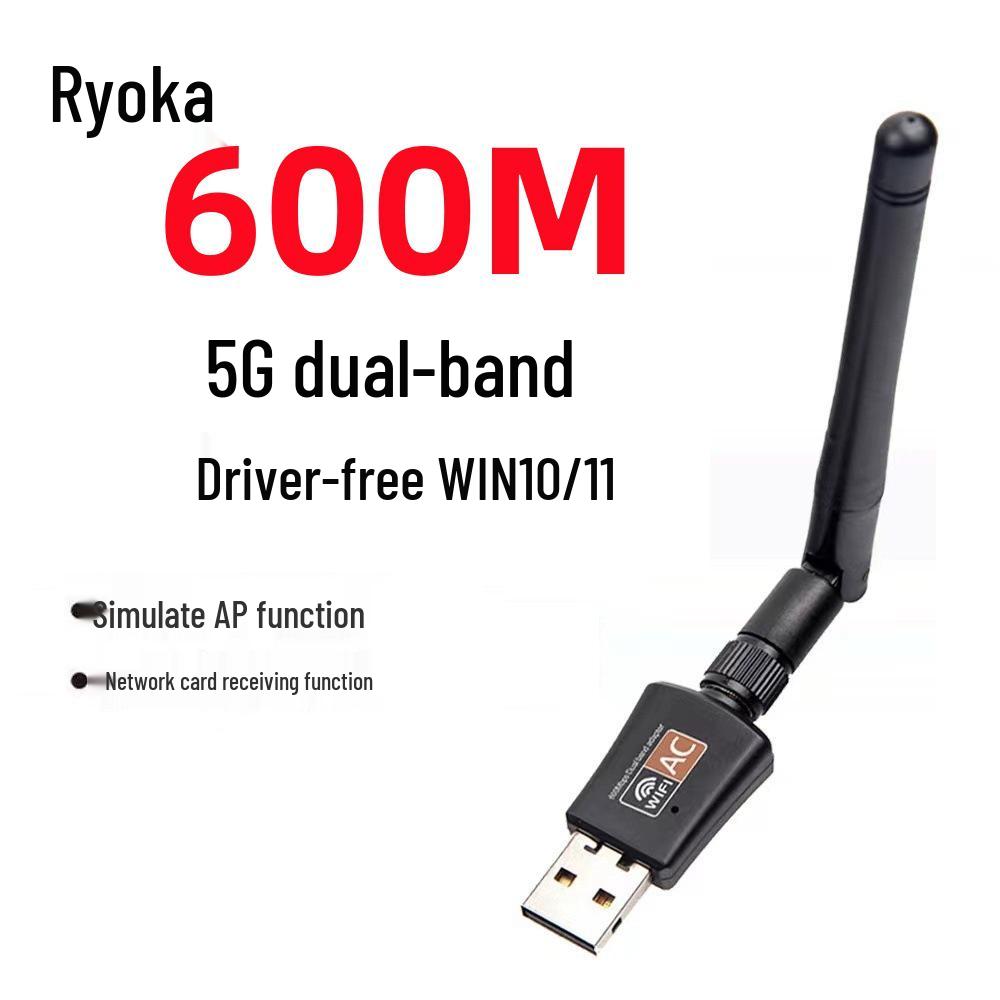 

600M Dual-Band USB Wi-Fi Adapter RTL8811CU 2.4GHz/5.8GHz