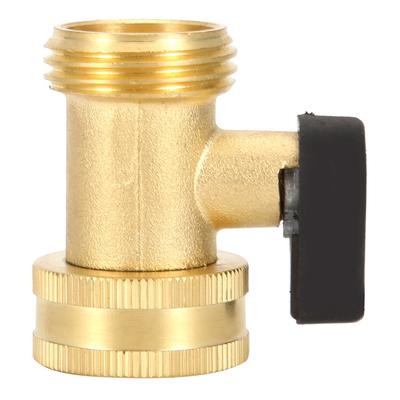 Válvula de Bola Recta de Latón de Paso Único 3/4 DN20 Conector para Manguera para Uso en Jardín