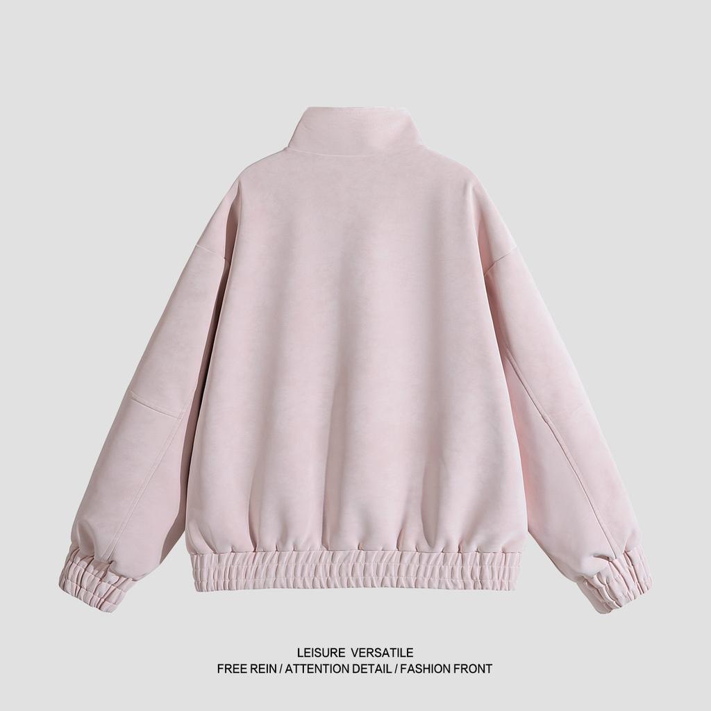 Minimalist PU Leather Jacket Jacket Men's Winter Stand-up Collar Leather Couple Senior Sense Retro Biker Men's Jacket Breathable Work Casual Jacket