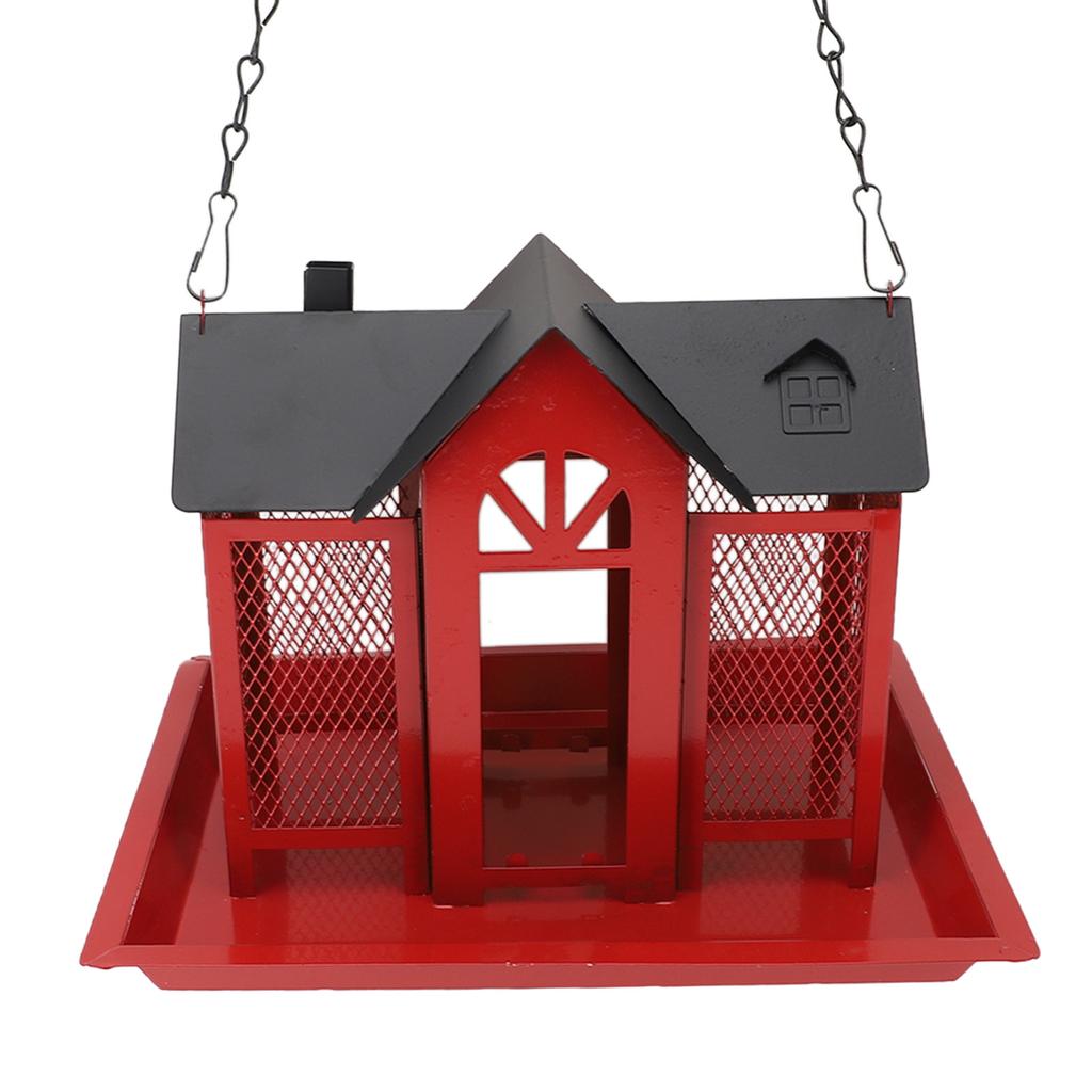 Bird Feeder House for Outside Mesh Wild Bird Feeder Large Capacity Weatherproof Bird Feeding Station Hanging for Garden Yard   Proof
