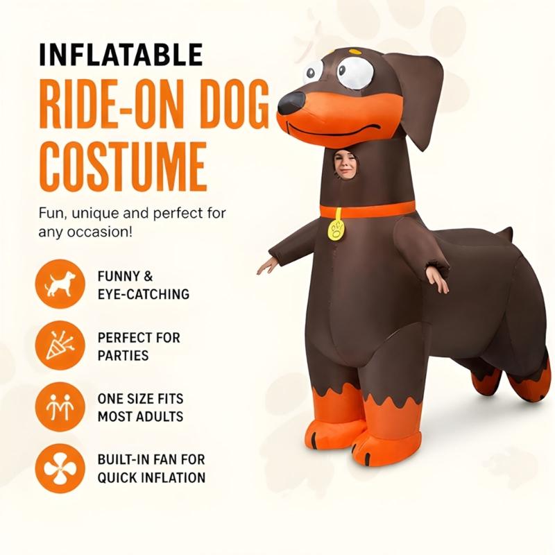 Tenue de Personnage Chien Marron pour Fêtes et Pièces de Théâtre Scolaires