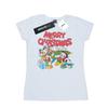 Disney Womens/Ladies Mickey And Friends Winter Wishes Cotton T-Shirt