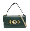 [Gebraucht] Zumi Mini-Schultertasche mit Doppel-G-Schnalle und Kette, Leder - Sehr gut #1CN1043