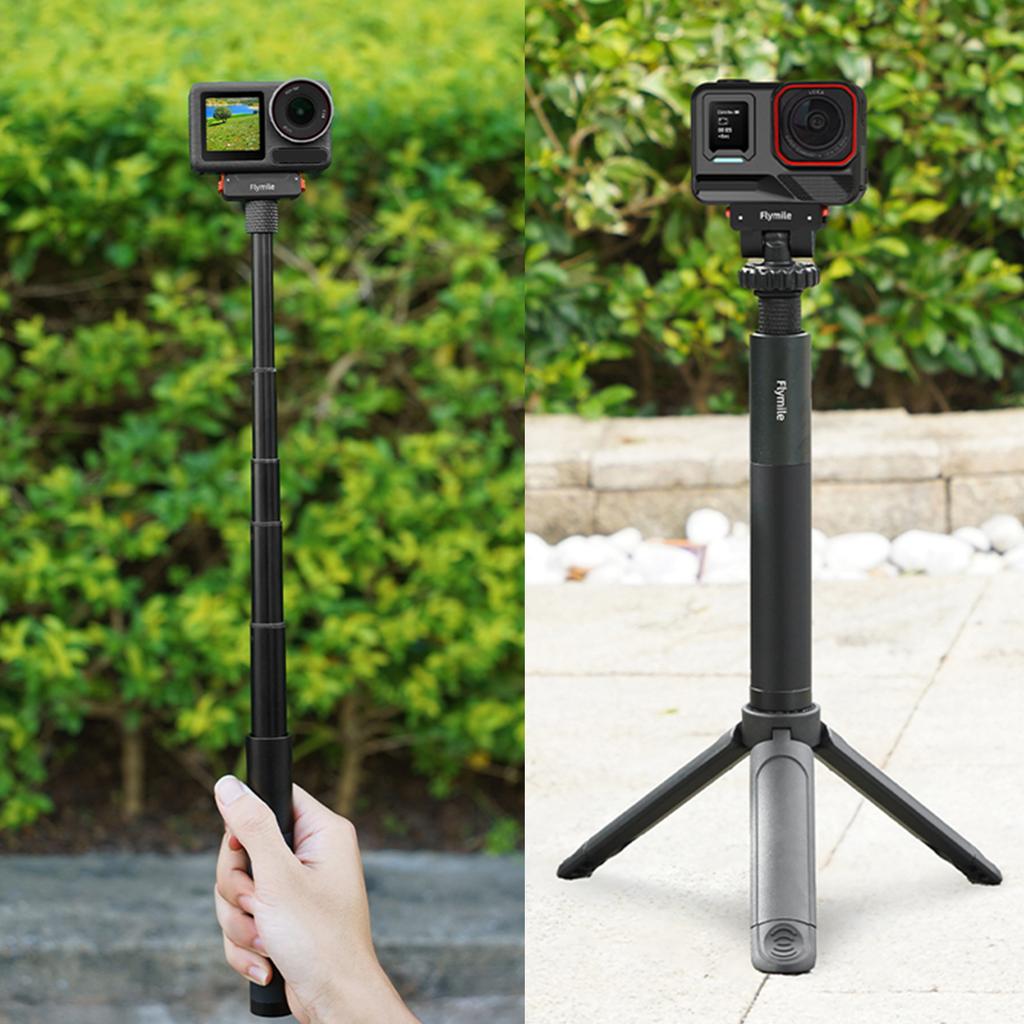 Verlängerungsstange Aluminiumlegierung Griff Handgriff für Insta360 Go Ultra/X5/Pocket 3 Action-Kameras