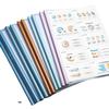 A4 Transparent Water Drop Rod File Folder with Pull Clip for Office Reports and Contracts