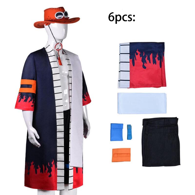 Ultimate Portgas·d· Ace Cosplay Costume For Adults Multi-track Precision Routing