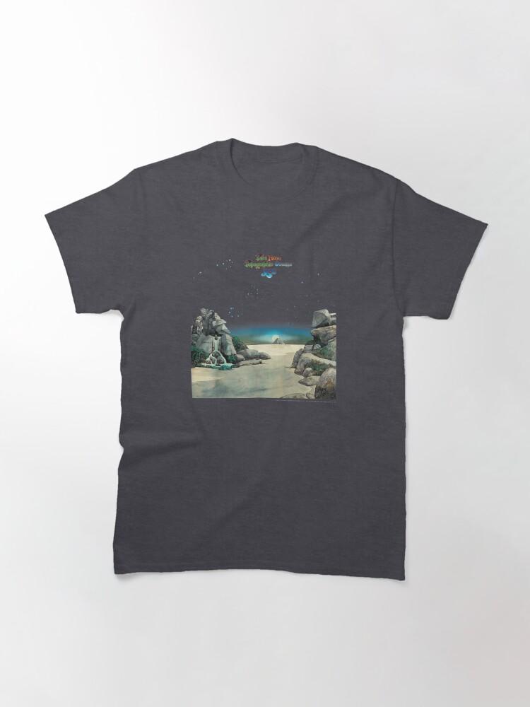 SÌ Sì Tales From Topographic Oceans Arte Vintage dell'Album Design Prog Rock Maglietta Classica