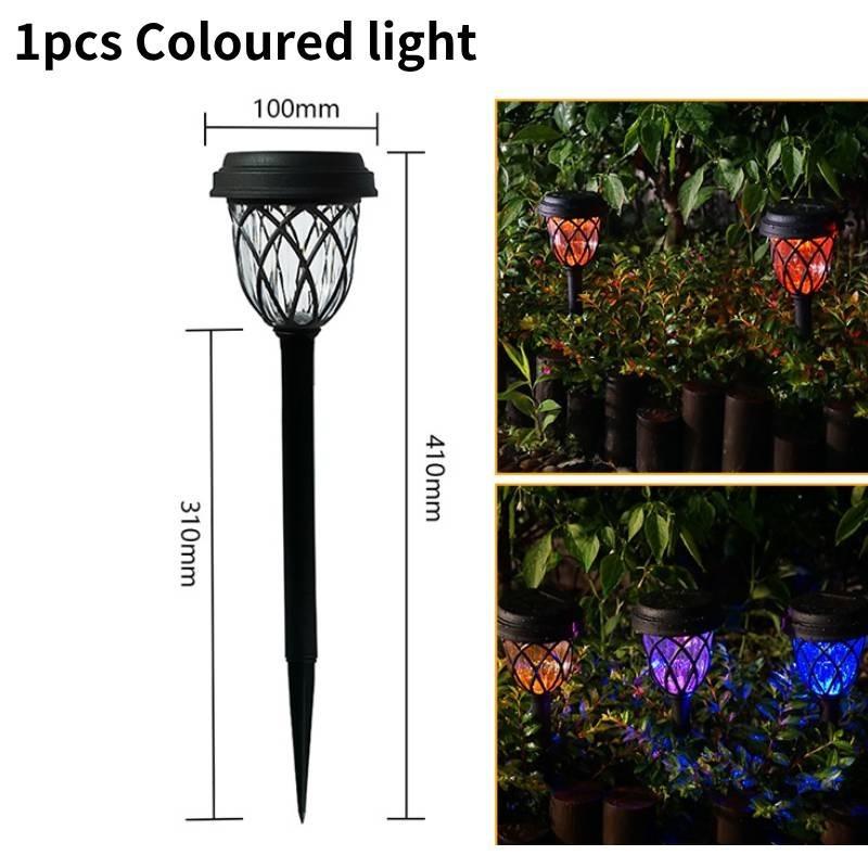 

Светодиодные садовые солнечные фонари Водонепроницаемые Наружное ландшафтное украшение Материал Прочный Colorful