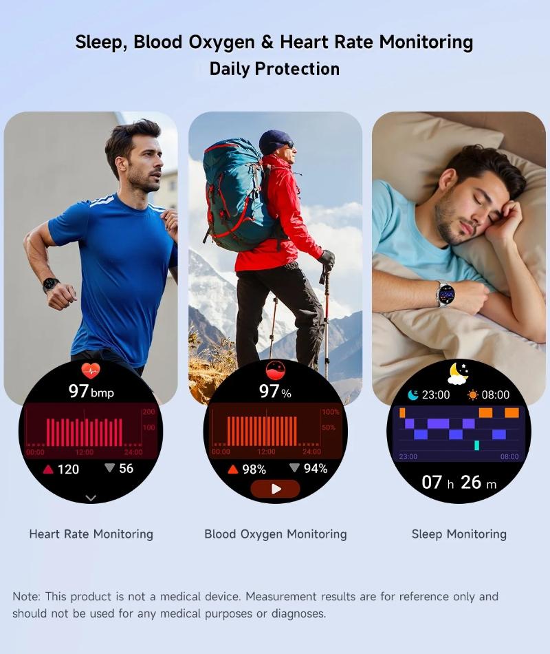 2026 New Military 1000mAh Battery Men's Smart Watch For Men Health Monitoring Bluetooth Call 100+ Sports Mode Flashlight Sport Fitness Smartwatch