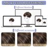 Hair Extensions Top Hair Bangs Replacement Wig Wavy Hair Piece  Cover White Hair