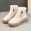 Autumn Winter Women's Cotton Boots Plus Velvet Warm Platform Shoes In The Women's Snow Boots