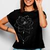 Pearl Lotus Trendy Flower T-Shirt | Botanical Floral Modern Illustration Tee