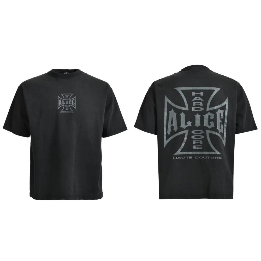 

Футболка уличной одежды Y2K Hip Hop Punk Rock с графическим принтом Футболка большого размера Мужские футболки Футболка ALICE HOLLYWOOD Chopper Футболки Топы L