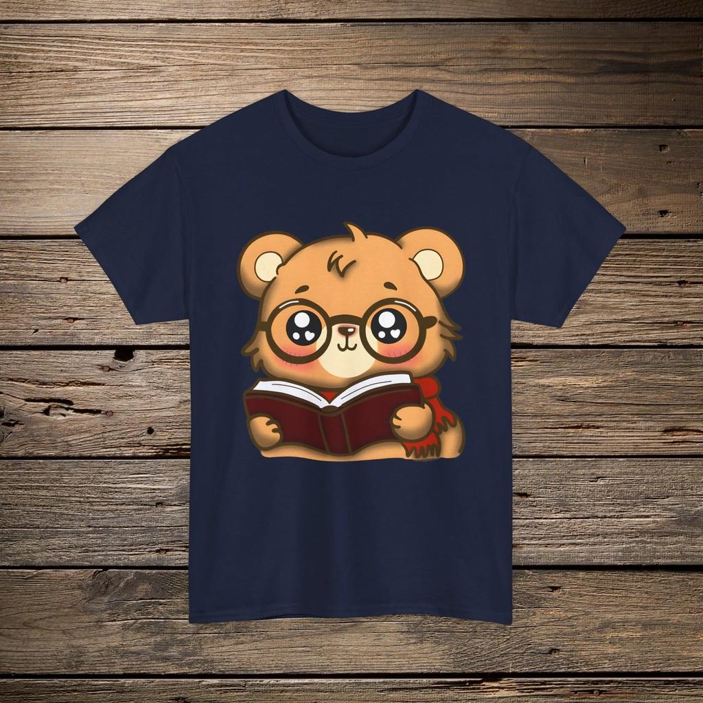 Bookish Bear Reading Book Children's Children's T  Children's T-shirt | Cute Nerdy Animal Tee