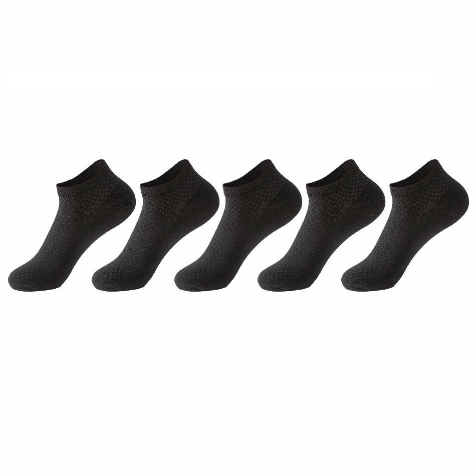 Men's Bamboo Fiber Mid-Calf Business Socks - Breathable, Double-Needle, Four Seasons Style