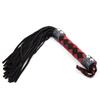 VaHppy Leather Whip SM BDSM Sex Games Toys Role Play 38CM 120G Tassel Tail Cowhide Braided Handle 7colors