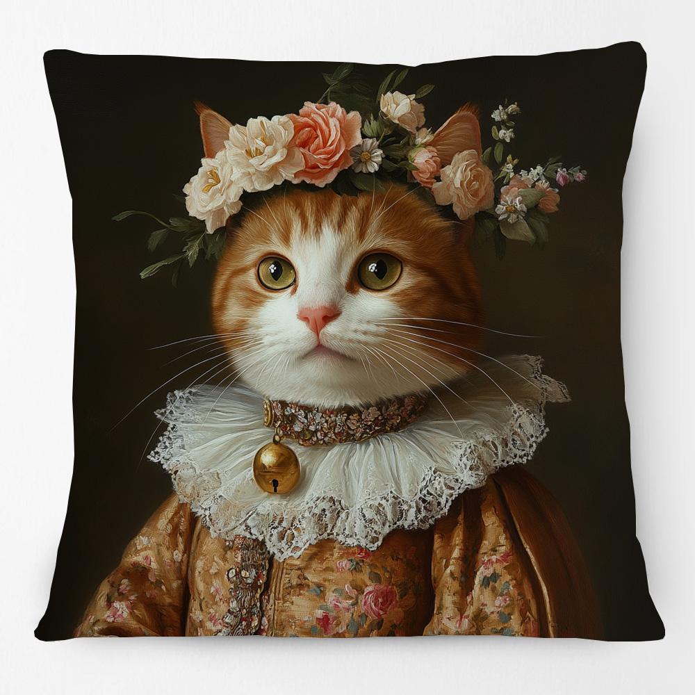 Oriental Style Animals Portraits Tiger Leopard Lion Cushion Cover Sofa Decorative Pillow Case