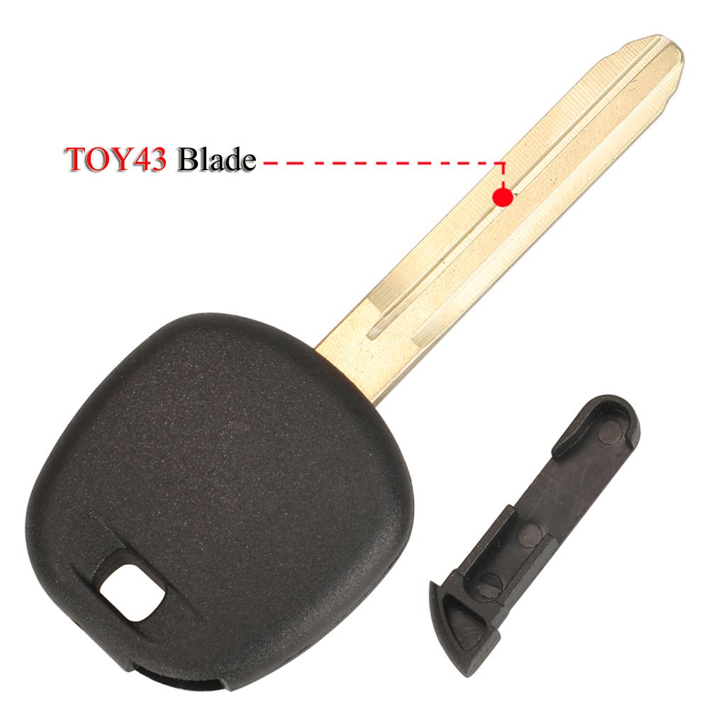 jingyuqin 10PCS/Lot Transponder Car Key Shell For Toyota Corolla Yaris Avensis TOY43 / TOY48 Blade No Chip Remote Car Cover Case TOY43 Blade