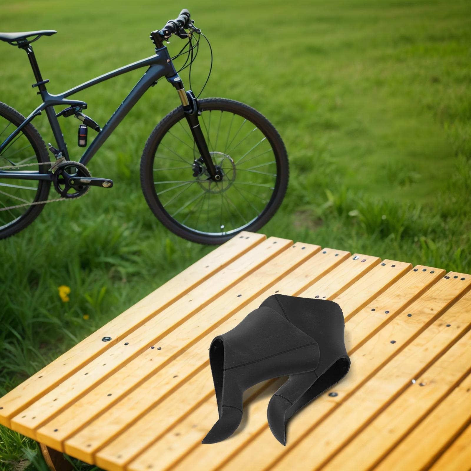 Compatible With ST-2400 Bicycle Gear Shift Cover Brake Lever Hoods Enhanced Grip Black