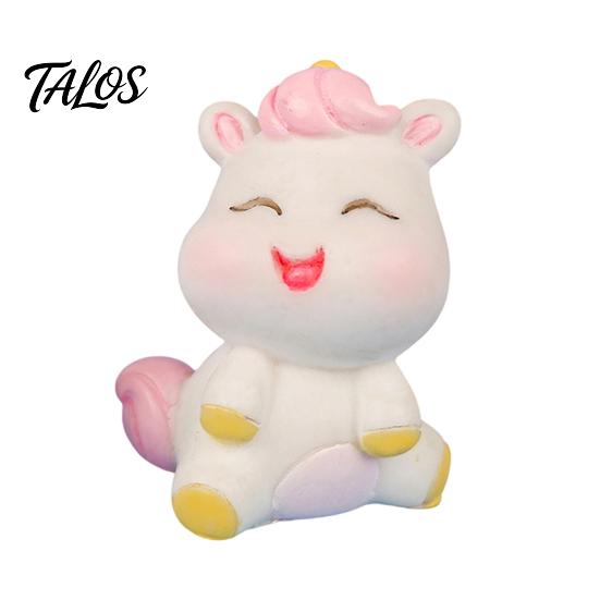 Office Desk Ornament Cute Unicorn Ornaments, Micro Landscape Decorative Resin Figures, Compact Healing Figurine for Home Car Dashboard Desktop