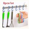 Multifunctional Plastic S-shaped Door Kitchen Hook Creative Bathroom Nail-free Wardrobe Clothes S Hook Home Small Tools