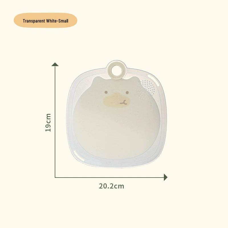 

Antibacterial Cute Bear Cutting Board for Fruits & Veggies: Mold-Resistant, Food-Grade, Durable Plastic, High Toughness, Small Size, Grinding Surface Square
