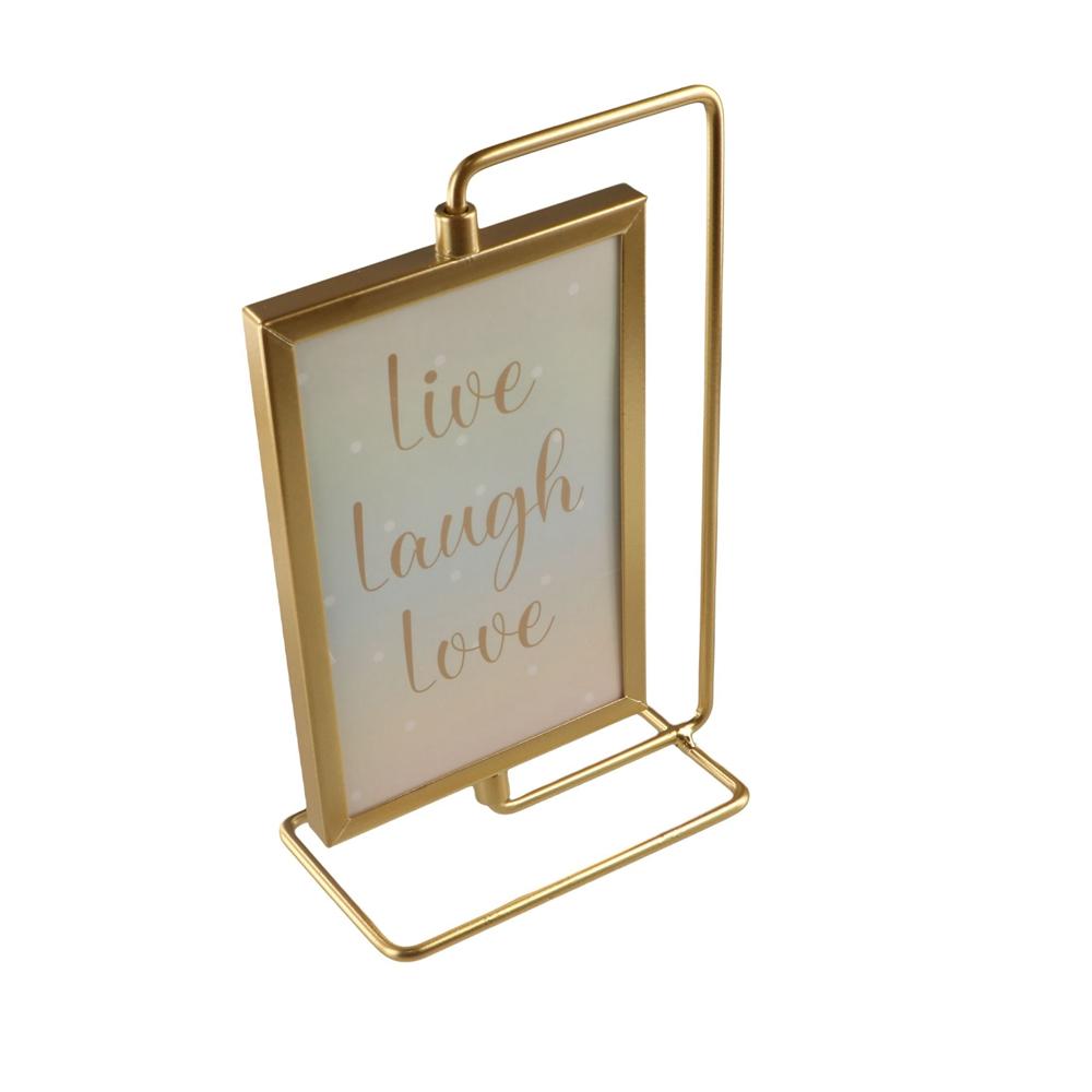 Creative Not Easily Deformed Metal Photo Frame Rotating Minimalist Photo Frame Ornament Metal Craft Modern Study