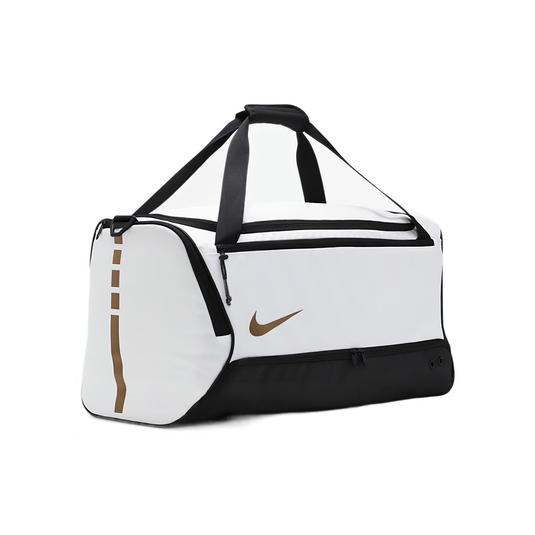 Nike Hoops Elite Sports Zipper Travel Gym Bag Small Unisex bags Black White DX9789-100 Black White