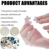 Custom Heart-Shaped Pearlescent Jigsaw Puzzle - DIY Sublimation & Educational Toy