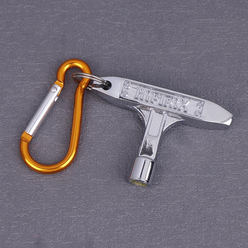 

Стандартный барабанный ключ с брелоком с металлическим крючком-клипсой Инструмент для настройки ударных Музыкальный подарок для джазовых барабанов Запчасти Аксессуары