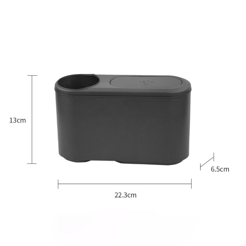 With Lid Car Trash Can Leakproof Storage Box Universal Cup Holder  Car Interior Supplies