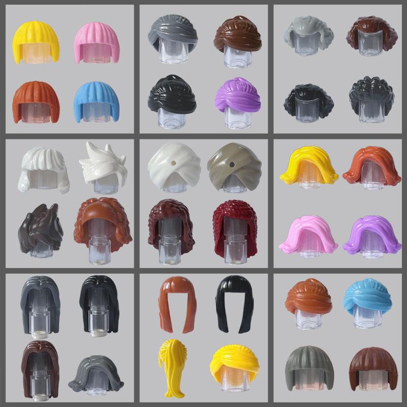 City Building Blocks Body Character Clothing Head Face DIY Parts Hair Expression Accessories Figure Headwear Helmet Bricks Toys