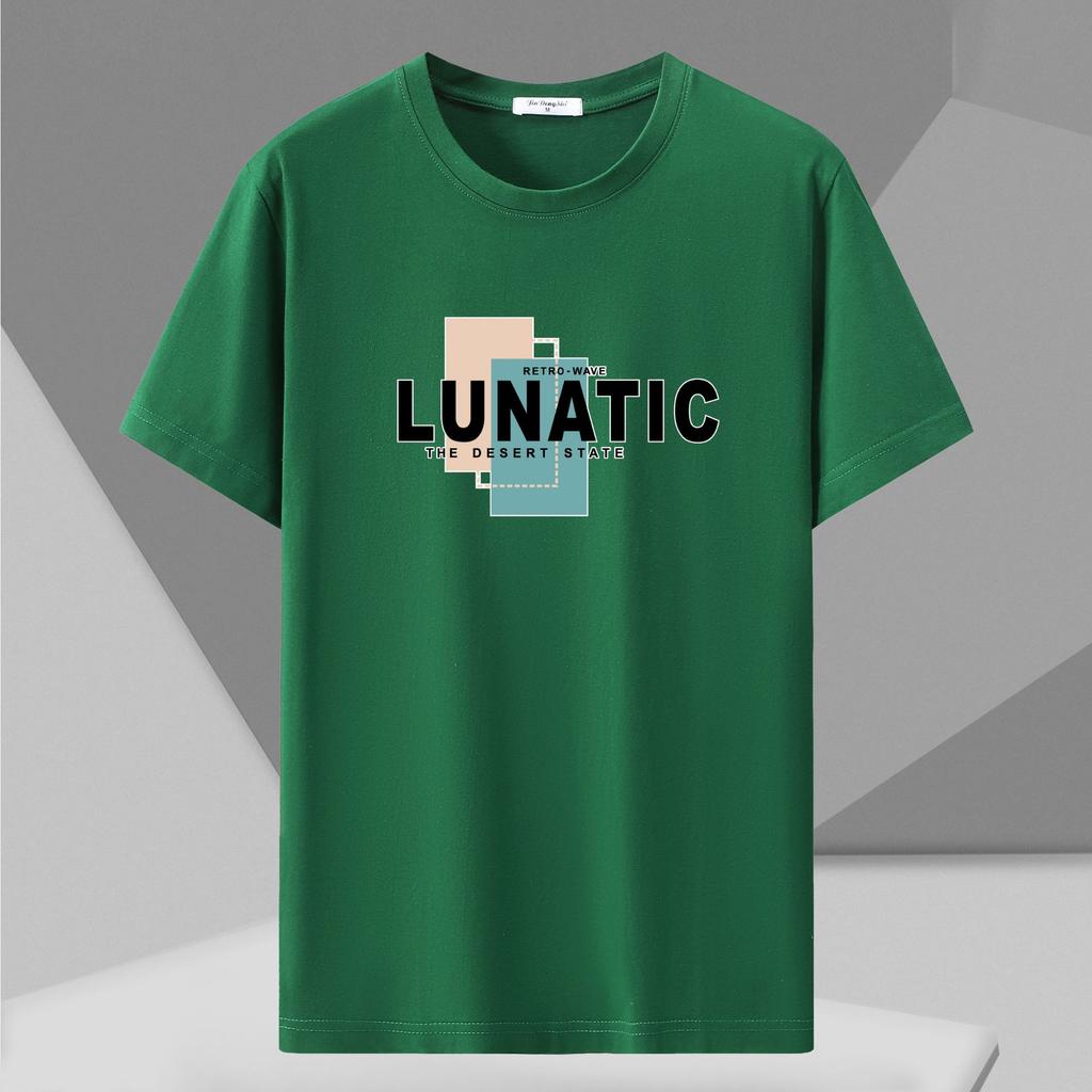 Baumwoll-T-Shirts Herren Kurzarm-T-Shirt Koreanische Trendmarke Student Rundhals Locker Baumwolle Halbarm-T-Shirt Oberteil T-Shirt