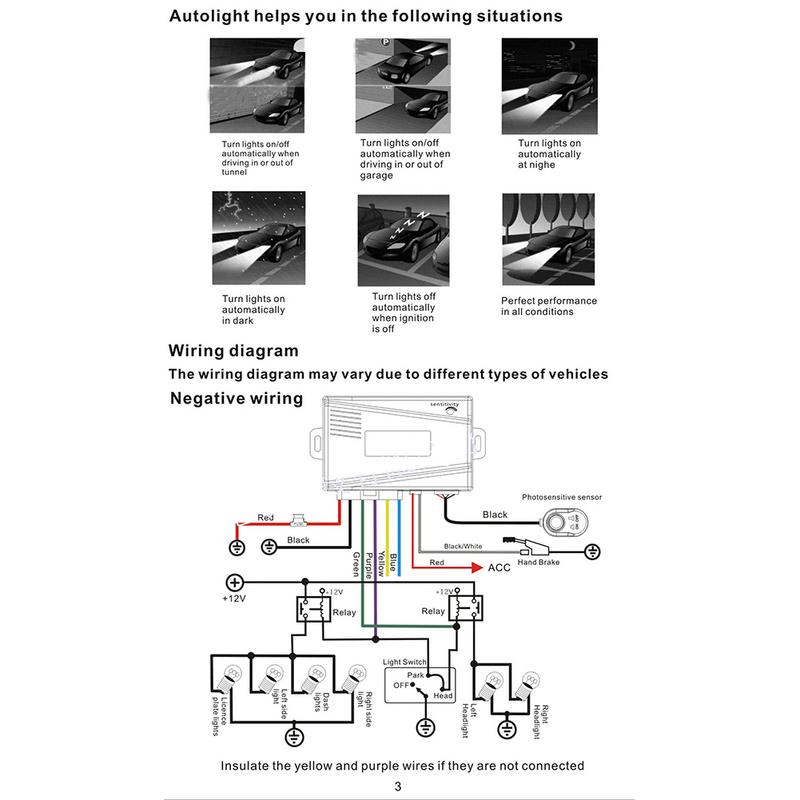 Automatischer Lichtsensor Universelles 12V Autosystem Automatische Steuerung Lichtsensor Automatischer Lichtsensor Hauptsteuerung für Fahrzeug SUV