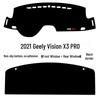 Geely Vision X3PRO Dashboard Sunshade Pad for Interior Console Modification